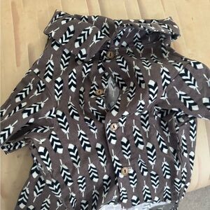 Stylish Brown and White Dog Jacket